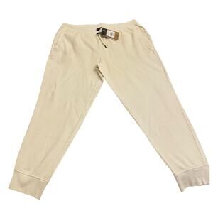 NWT Women's The North Face Size XXL Gardenia White Sweatpants Drawstring Joggers